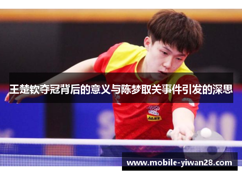 王楚钦夺冠背后的意义与陈梦取关事件引发的深思 王楚钦夺冠背后的意义与陈梦取关事件引发的深思