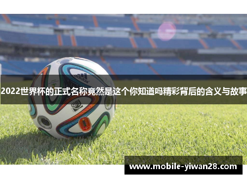 2022世界杯的正式名称竟然是这个你知道吗精彩背后的含义与故事 2022世界杯的正式名称竟然是这个你知道吗精彩背后的含义与故事