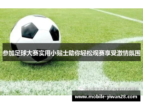 参加足球大赛实用小贴士助你轻松观赛享受激情氛围 参加足球大赛实用小贴士助你轻松观赛享受激情氛围